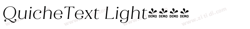 QuicheText Light字体转换